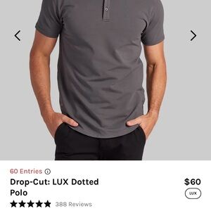 LUX BYLT Polo Shirt size Large
